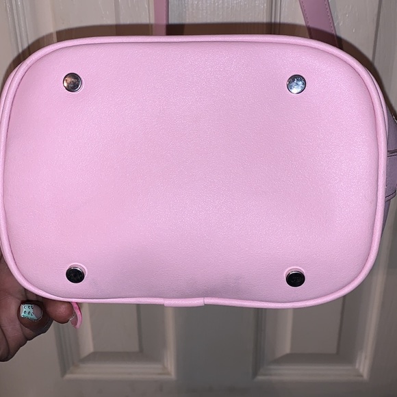 🎀STEVE MADDEN BTEENA RAFFIA PINK BUCKET BAG🎀 - Picture 13 of 15